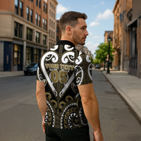 Custom Aotearoa Waikato Tainui Zipper Polo Shirt Maori Tribal Pattern