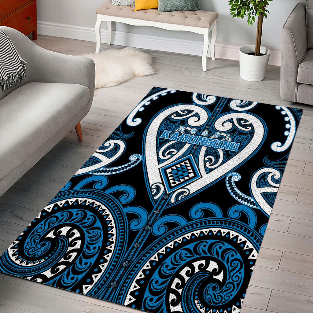 Aotearoa Ngati Kahungunu Area Rug Maori Tribal Pattern