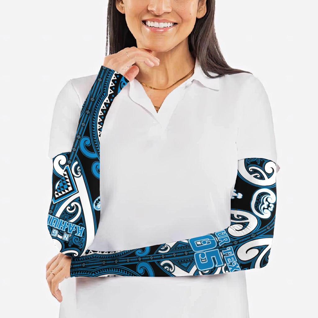 Custom Aotearoa Ngati Kahungunu Arm Sleeves Maori Tribal Pattern