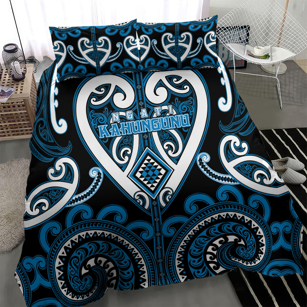 Aotearoa Ngati Kahungunu Bedding Set Maori Tribal Pattern