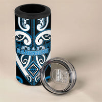 Custom Aotearoa Ngati Kahungunu 4 in 1 Can Cooler Tumbler Maori Tribal Pattern