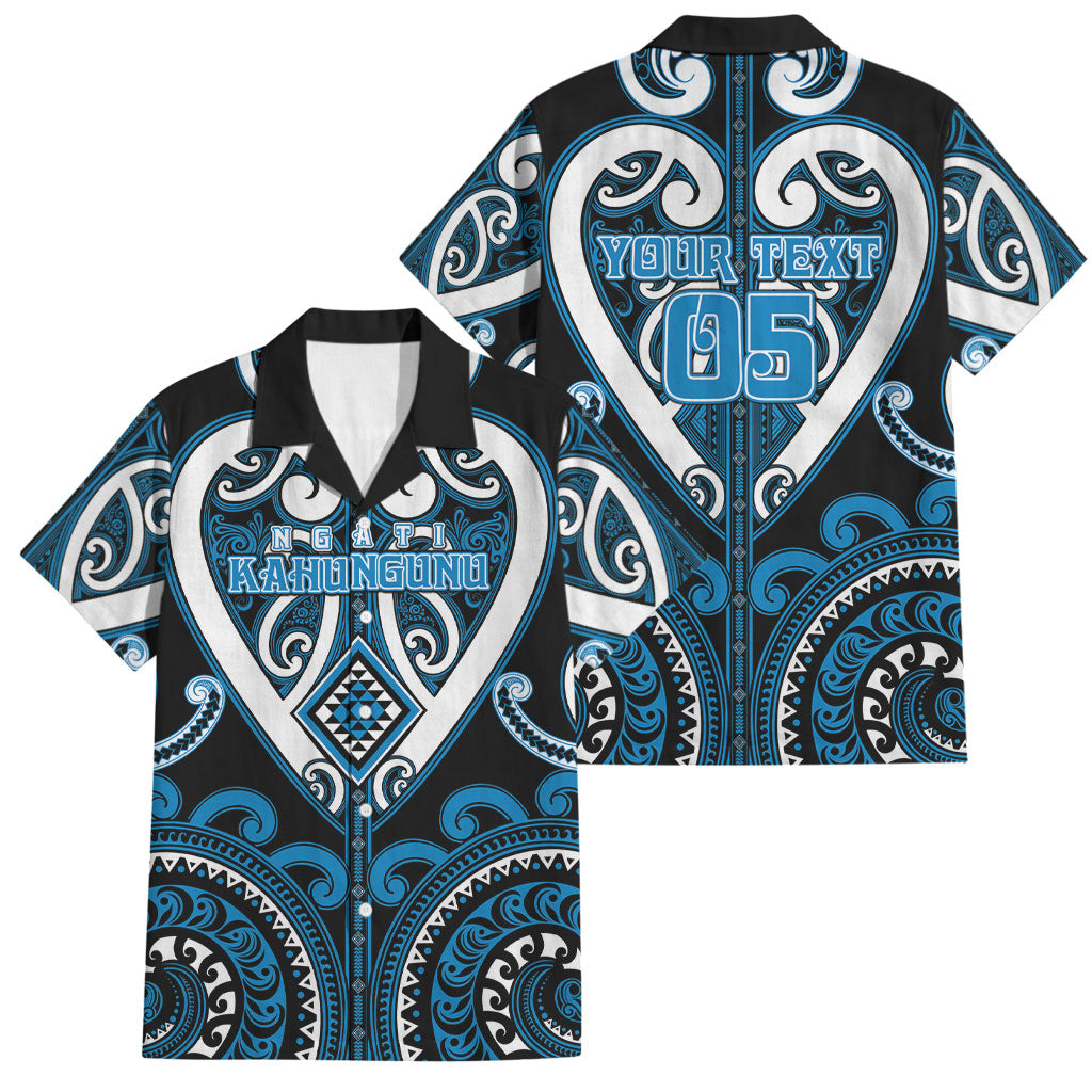 Custom Aotearoa Ngati Kahungunu Family Matching Tank Maxi Dress and Hawaiian Shirt Maori Tribal Pattern