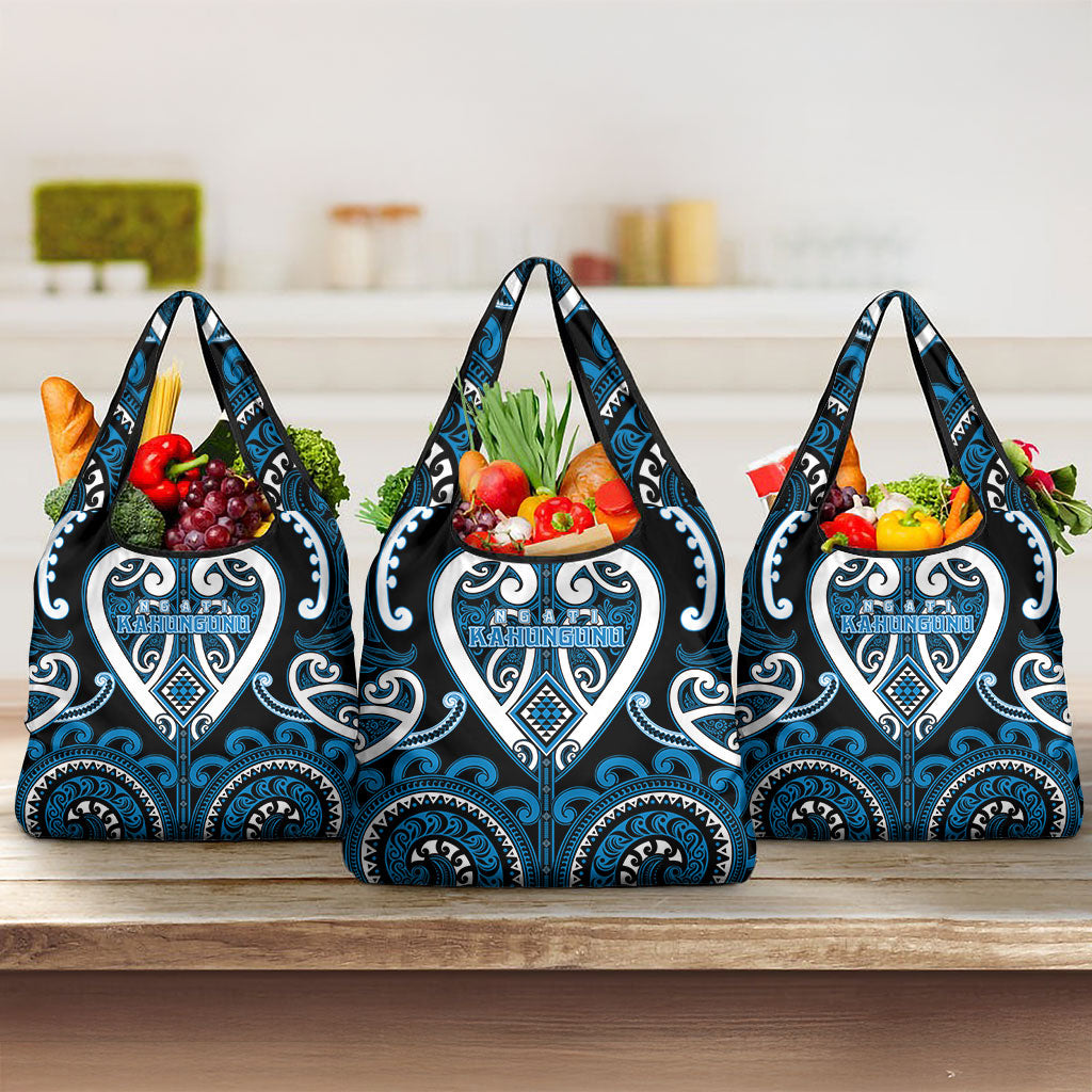 Aotearoa Ngati Kahungunu Grocery Bag Maori Tribal Pattern