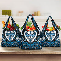 Aotearoa Ngati Kahungunu Grocery Bag Maori Tribal Pattern