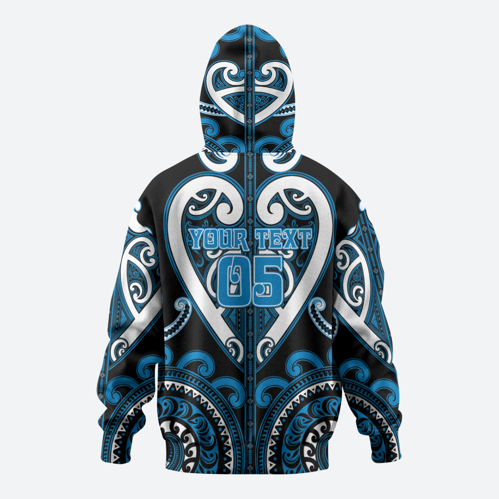 Custom Aotearoa Ngati Kahungunu Hoodie Maori Tribal Pattern