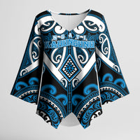 Custom Aotearoa Ngati Kahungunu Kimono Sleeve Blouse Maori Tribal Pattern