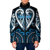 Custom Aotearoa Ngati Kahungunu Padded Jacket Maori Tribal Pattern