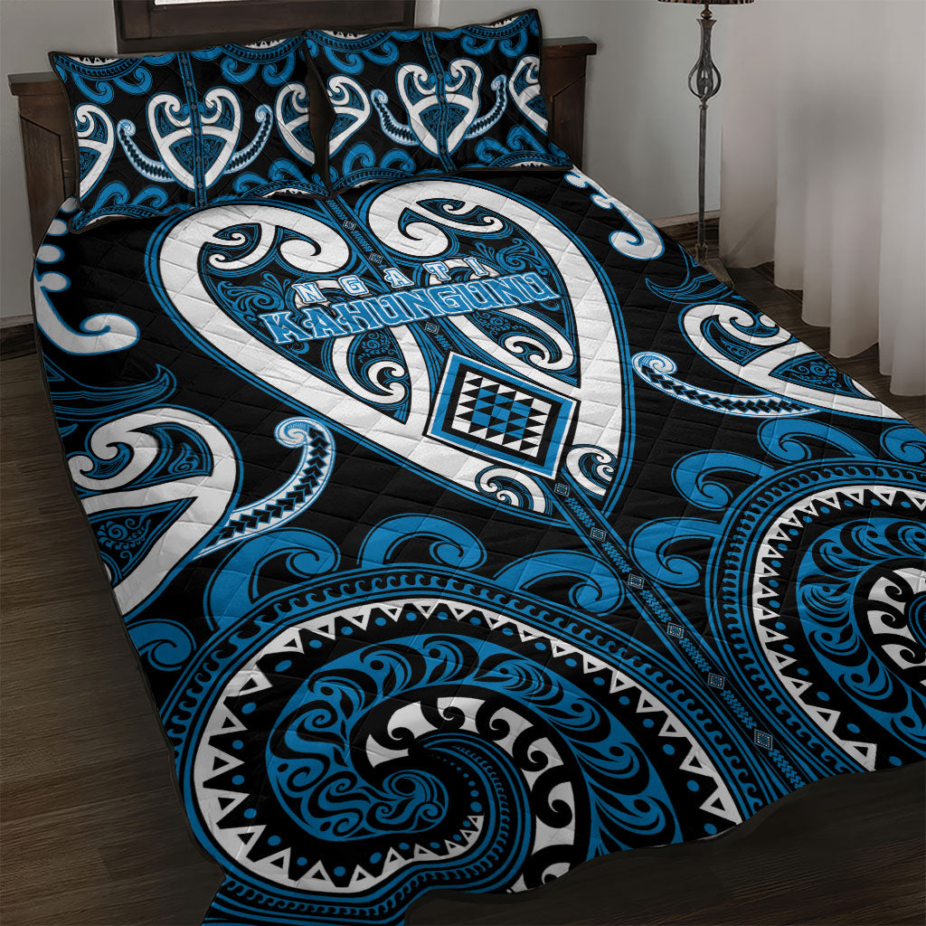 Aotearoa Ngati Kahungunu Quilt Bed Set Maori Tribal Pattern