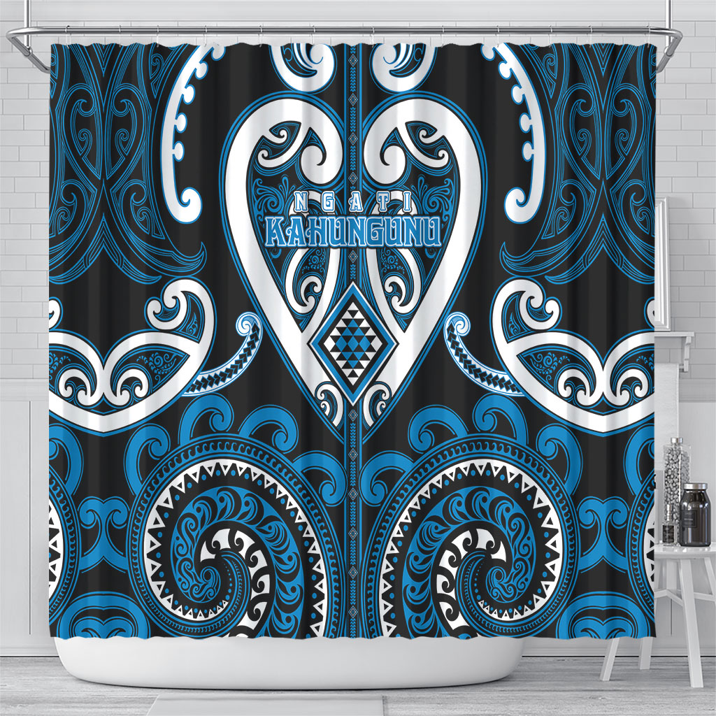 Aotearoa Ngati Kahungunu Shower Curtain Maori Tribal Pattern