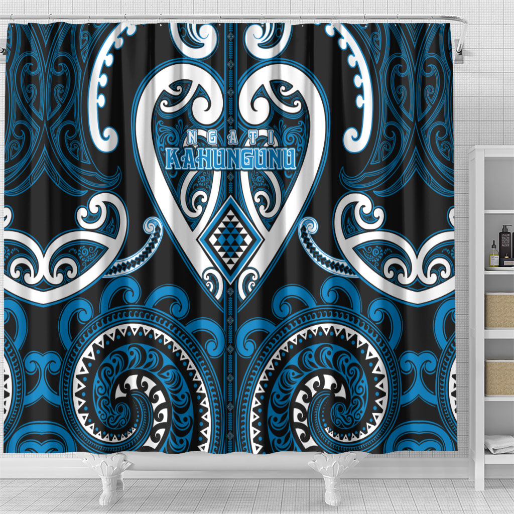Aotearoa Ngati Kahungunu Shower Curtain Maori Tribal Pattern
