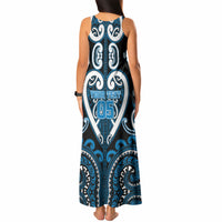 Custom Aotearoa Ngati Kahungunu Tank Maxi Dress Maori Tribal Pattern