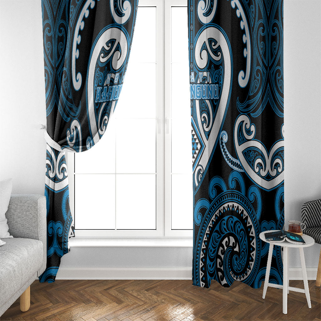Aotearoa Ngati Kahungunu Window Curtain Maori Tribal Pattern
