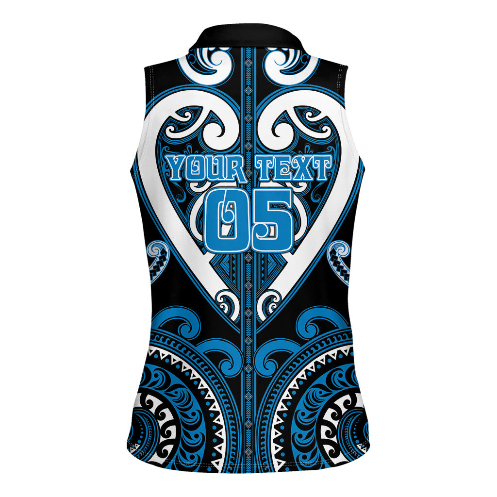 Custom Aotearoa Ngati Kahungunu Women Sleeveless Polo Shirt Maori Tribal Pattern