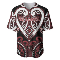 Custom Aotearoa Te Arawa Baseball Jersey Maori Tribal Pattern