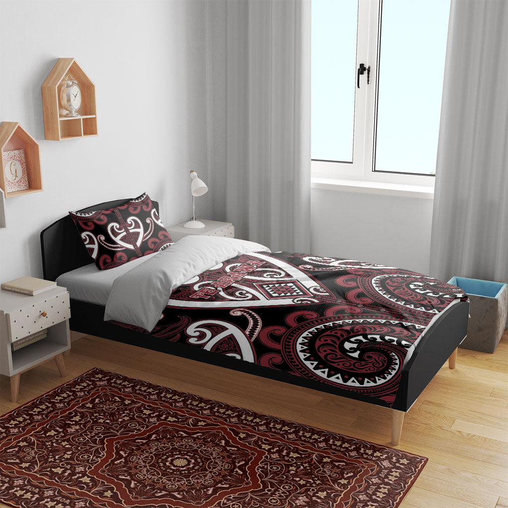 Aotearoa Te Arawa Bedding Set Maori Tribal Pattern