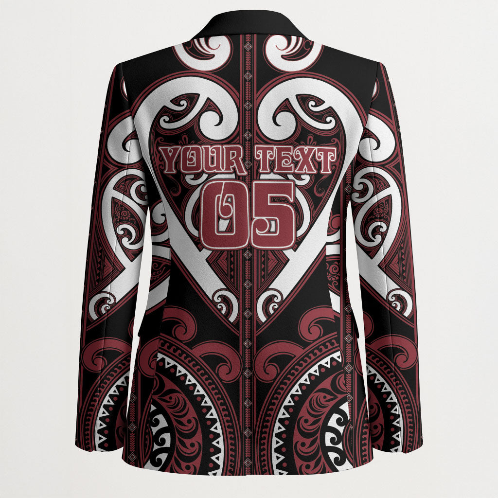 Custom Aotearoa Te Arawa Blazer Maori Tribal Pattern
