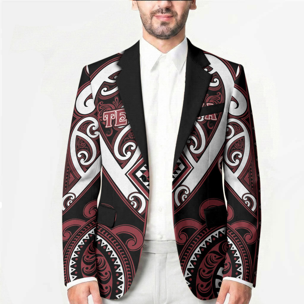 Custom Aotearoa Te Arawa Blazer Maori Tribal Pattern
