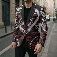 Custom Aotearoa Te Arawa Blazer Maori Tribal Pattern