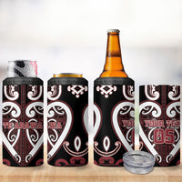 Custom Aotearoa Te Arawa 4 in 1 Can Cooler Tumbler Maori Tribal Pattern