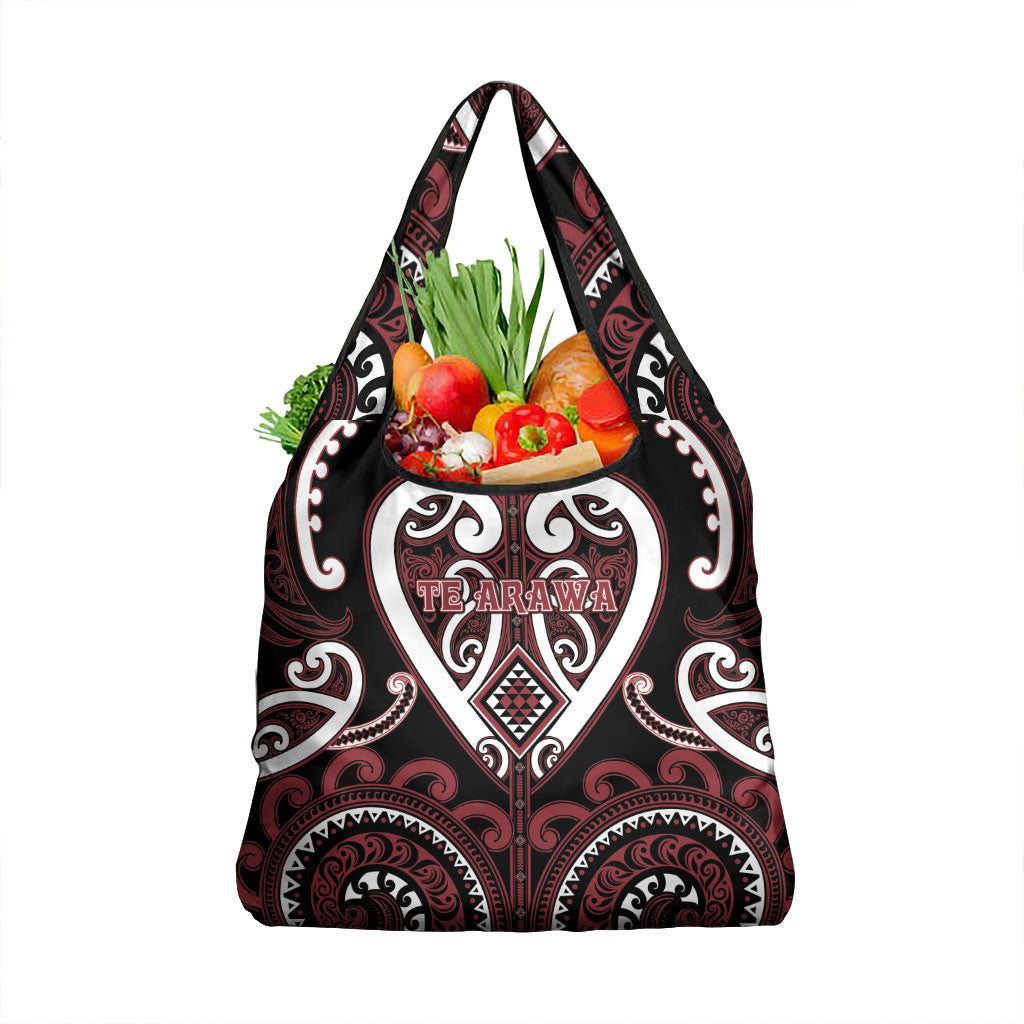 Aotearoa Te Arawa Grocery Bag Maori Tribal Pattern