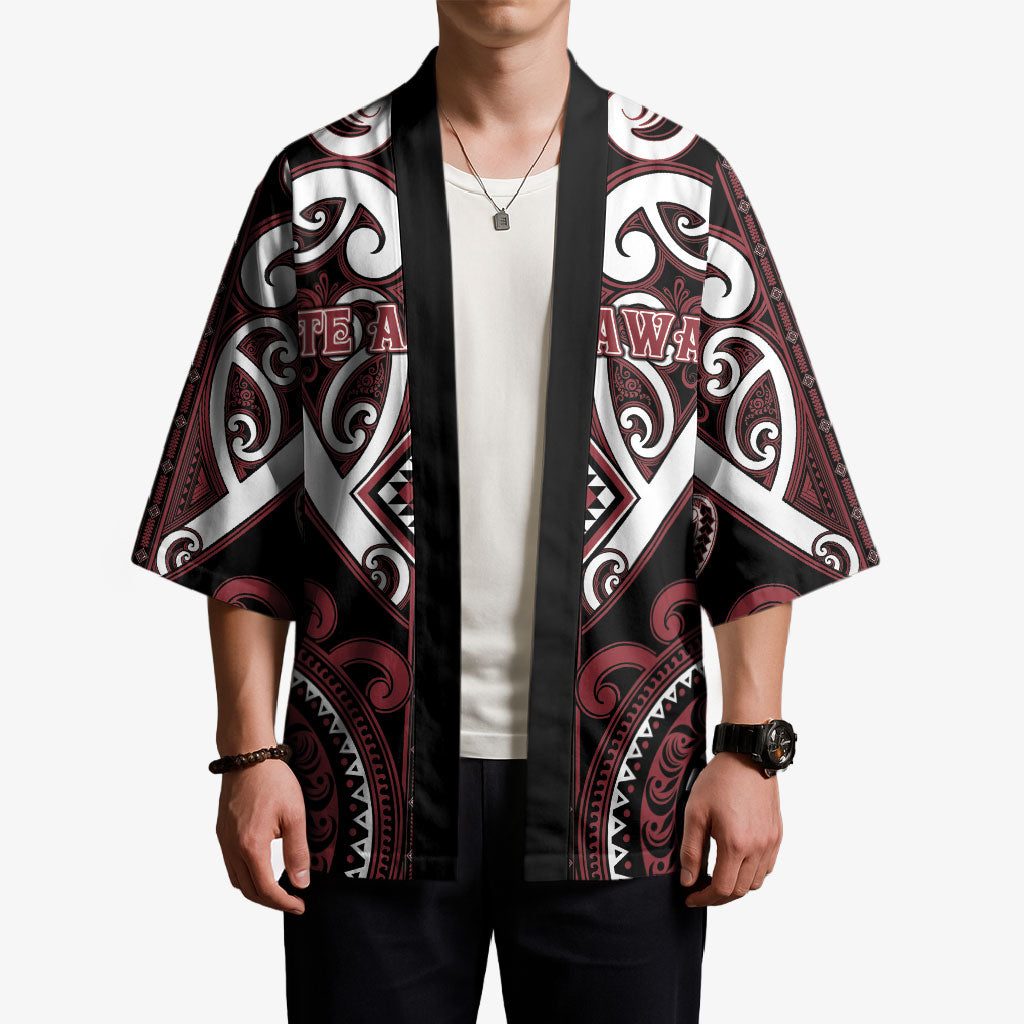 Custom Aotearoa Te Arawa Kimono Maori Tribal Pattern