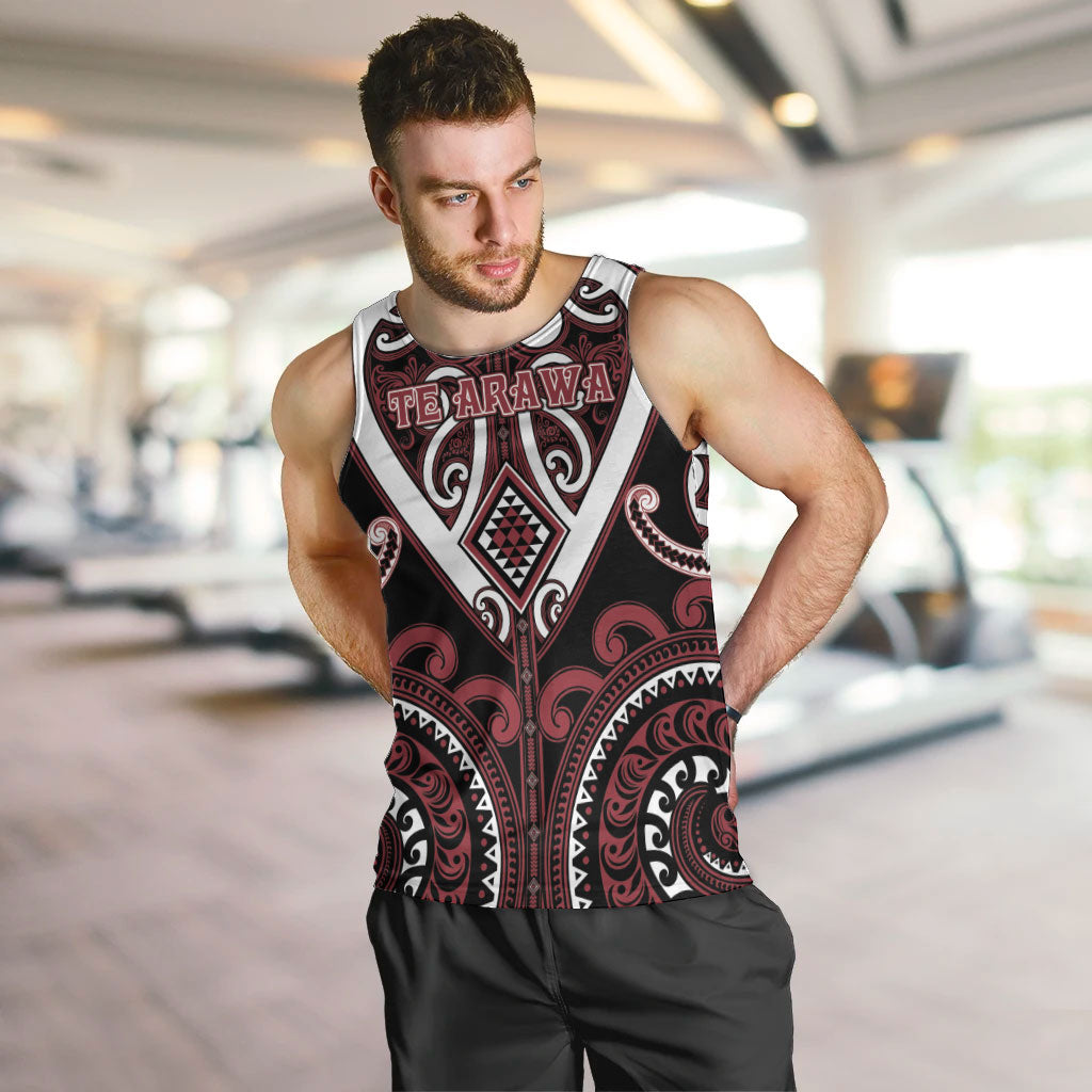 Custom Aotearoa Te Arawa Men Tank Top Maori Tribal Pattern