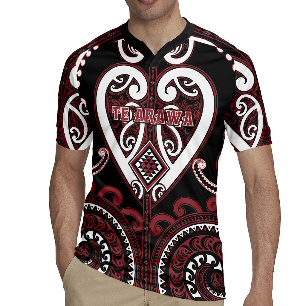 Custom Aotearoa Te Arawa Rugby Jersey Maori Tribal Pattern