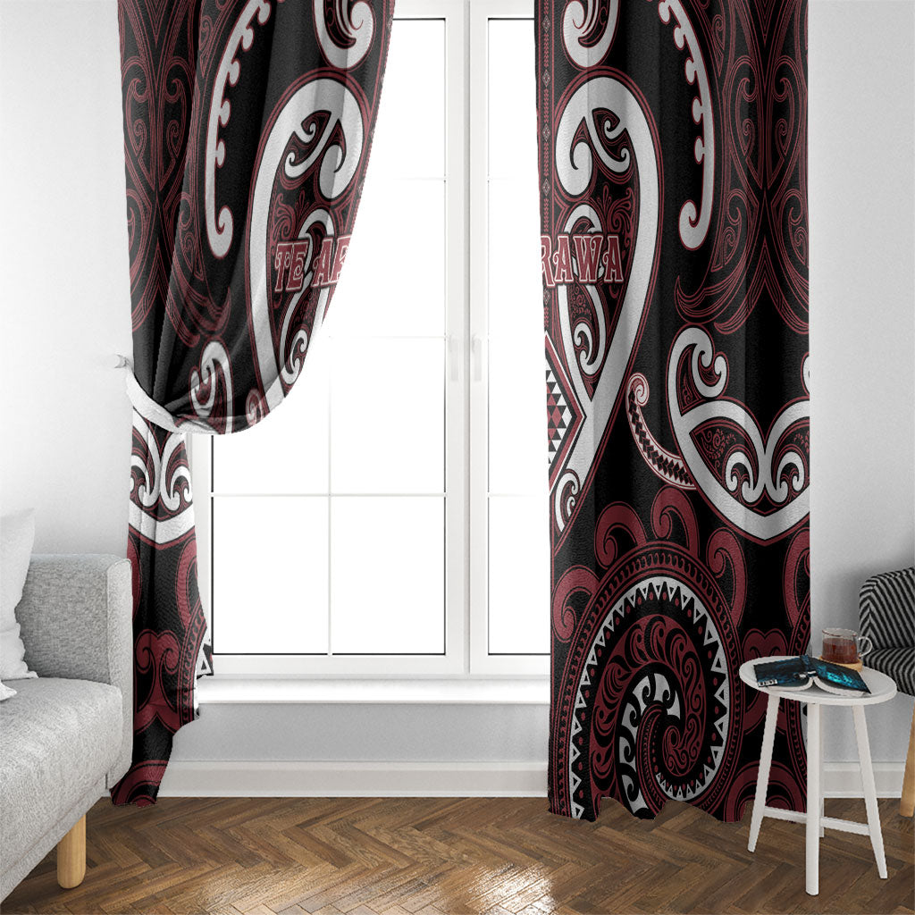 Aotearoa Te Arawa Window Curtain Maori Tribal Pattern