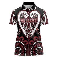 Custom Aotearoa Te Arawa Women Polo Shirt Maori Tribal Pattern