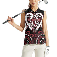 Custom Aotearoa Te Arawa Women Sleeveless Polo Shirt Maori Tribal Pattern