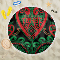 Aotearoa Ngai Tuhoe Beach Blanket Maori Tribal Pattern