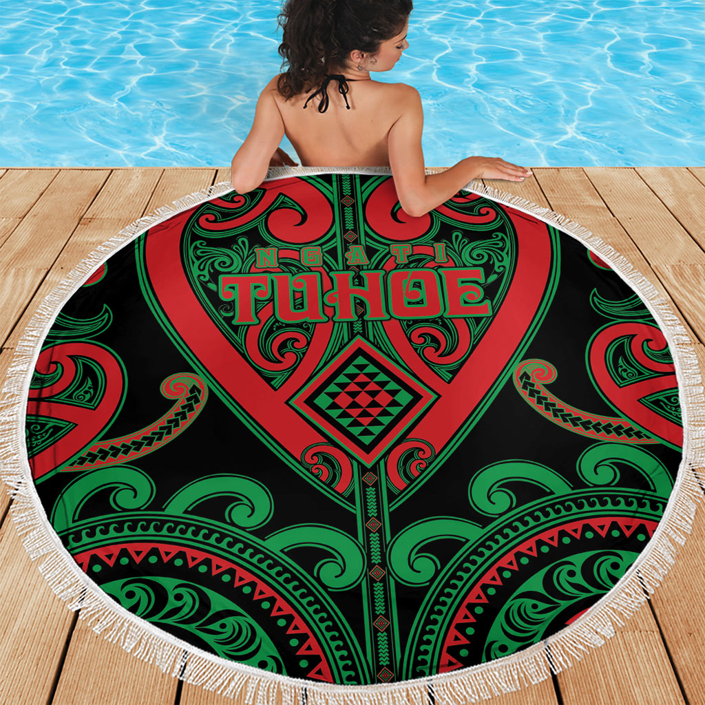 Aotearoa Ngai Tuhoe Beach Blanket Maori Tribal Pattern