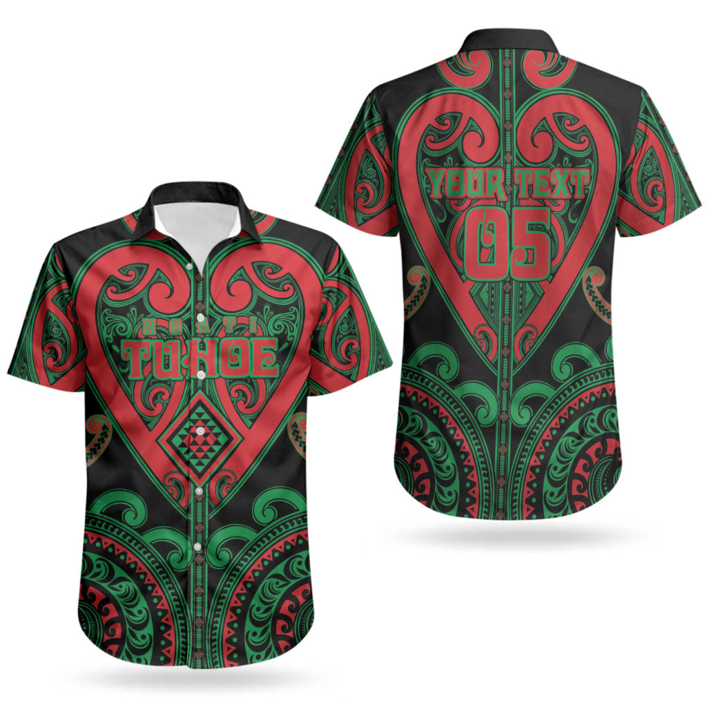 Custom Aotearoa Ngai Tuhoe Couples Matching Mermaid Dress and Hawaiian Shirt Maori Tribal Pattern