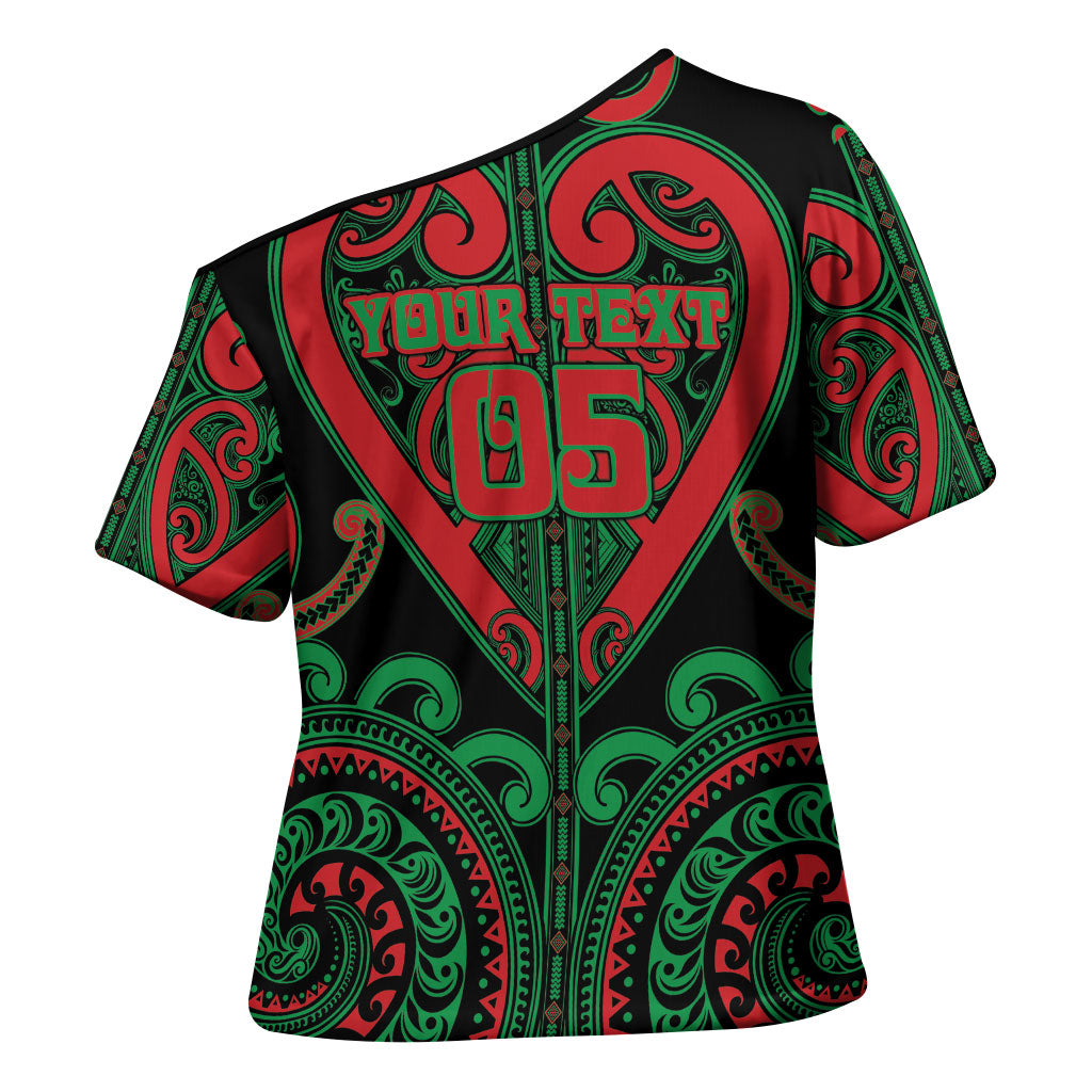 Custom Aotearoa Ngai Tuhoe Cross Shoulder Shirt Maori Tribal Pattern