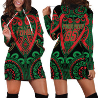 Custom Aotearoa Ngai Tuhoe Hoodie Dress Maori Tribal Pattern