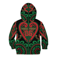 Custom Aotearoa Ngai Tuhoe Kid Hoodie Maori Tribal Pattern