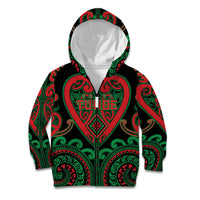 Custom Aotearoa Ngai Tuhoe Kid Hoodie Maori Tribal Pattern
