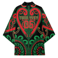 Custom Aotearoa Ngai Tuhoe Kimono Maori Tribal Pattern