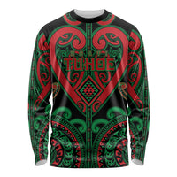 Custom Aotearoa Ngai Tuhoe Long Sleeve Shirt Maori Tribal Pattern