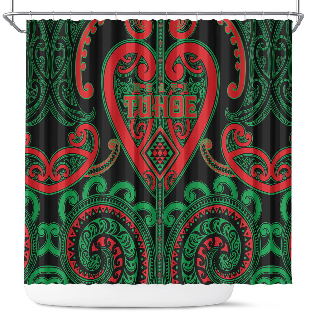 Aotearoa Ngai Tuhoe Shower Curtain Maori Tribal Pattern