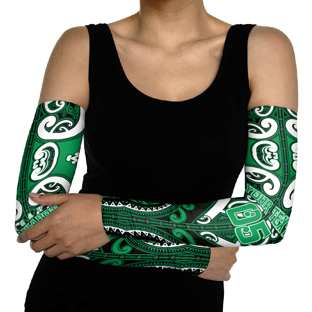 Custom Aotearoa Ngati Maniapoto Arm Sleeves Maori Tribal Pattern