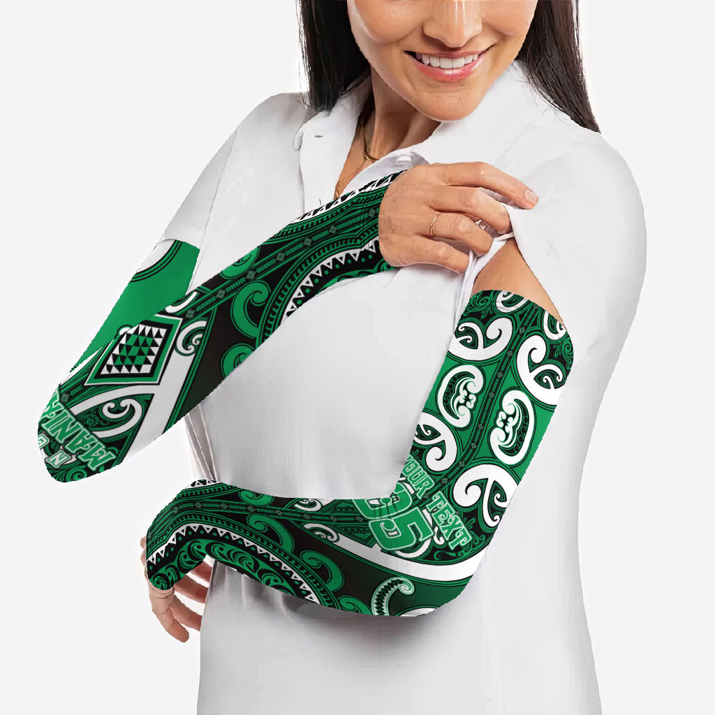 Custom Aotearoa Ngati Maniapoto Arm Sleeves Maori Tribal Pattern
