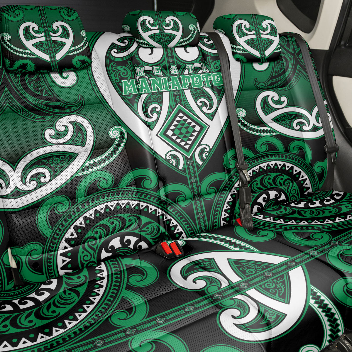 Aotearoa Ngati Maniapoto Back Car Seat Cover Maori Tribal Pattern
