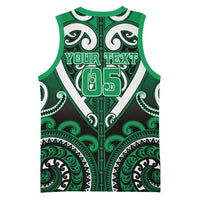 Custom Aotearoa Ngati Maniapoto Basketball Jersey Maori Tribal Pattern