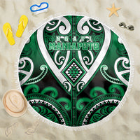 Aotearoa Ngati Maniapoto Beach Blanket Maori Tribal Pattern