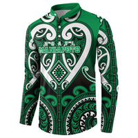 Custom Aotearoa Ngati Maniapoto Button Sweatshirt Maori Tribal Pattern