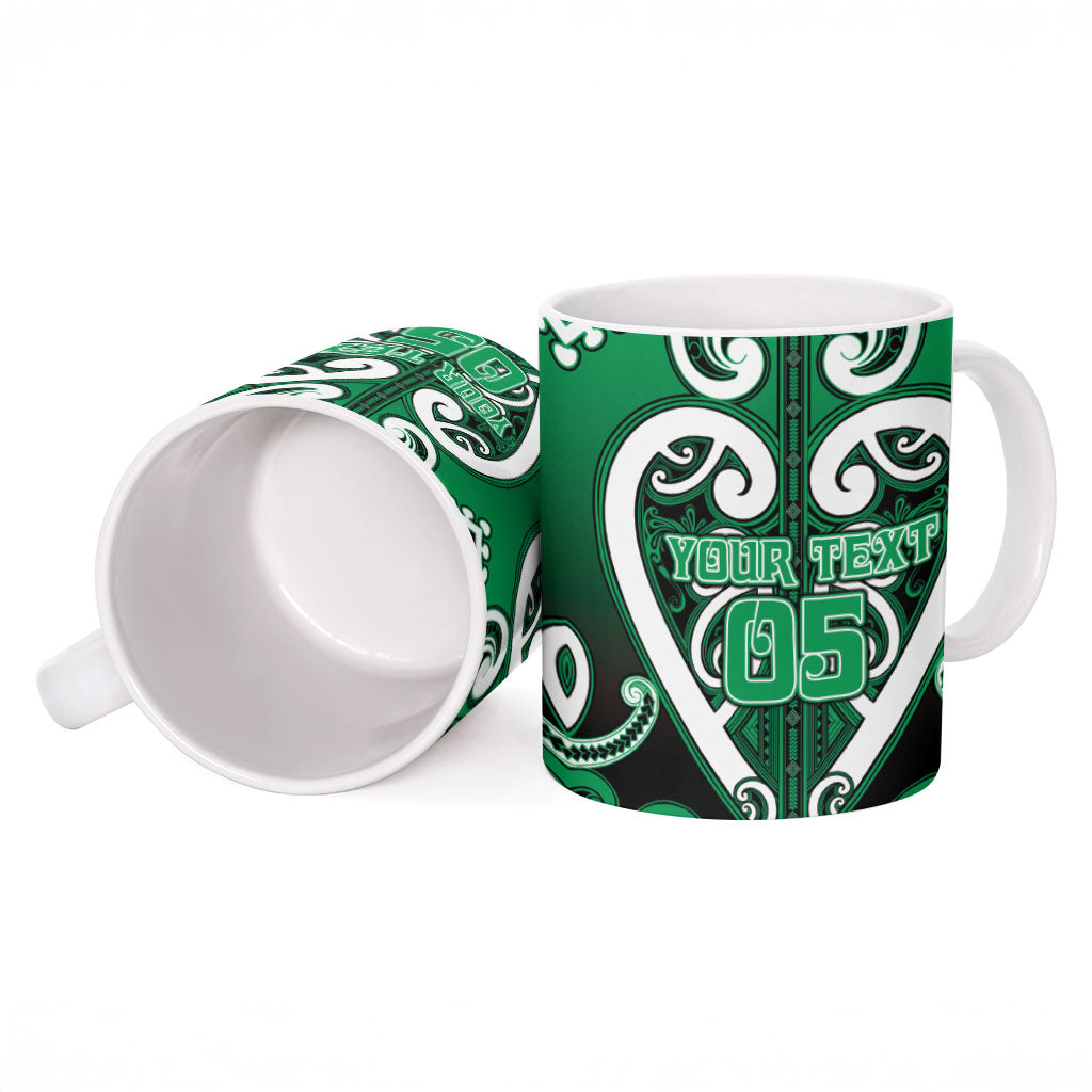 Custom Aotearoa Ngati Maniapoto Ceramic Mug Maori Tribal Pattern