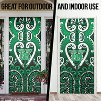 Custom Aotearoa Ngati Maniapoto Door Cover Maori Tribal Pattern
