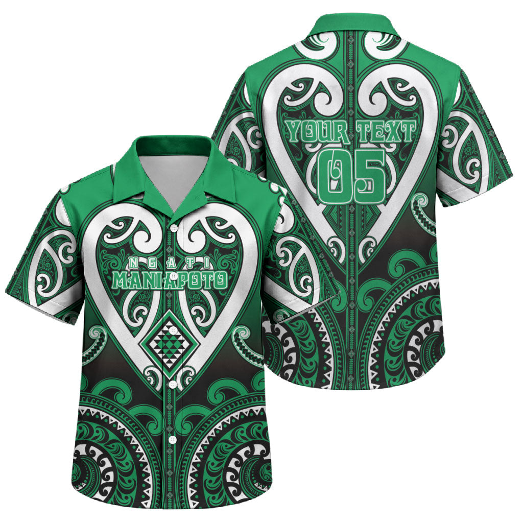 Custom Aotearoa Ngati Maniapoto Family Matching Short Sleeve Bodycon Dress and Hawaiian Shirt Maori Tribal Pattern