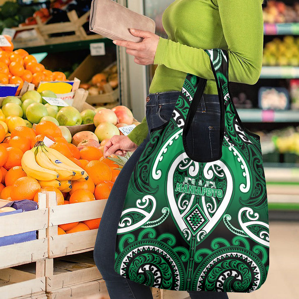 Aotearoa Ngati Maniapoto Grocery Bag Maori Tribal Pattern